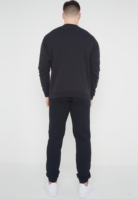 Conjunto de chándal completo de forro polar Nike Club para hombre negro - Image 2