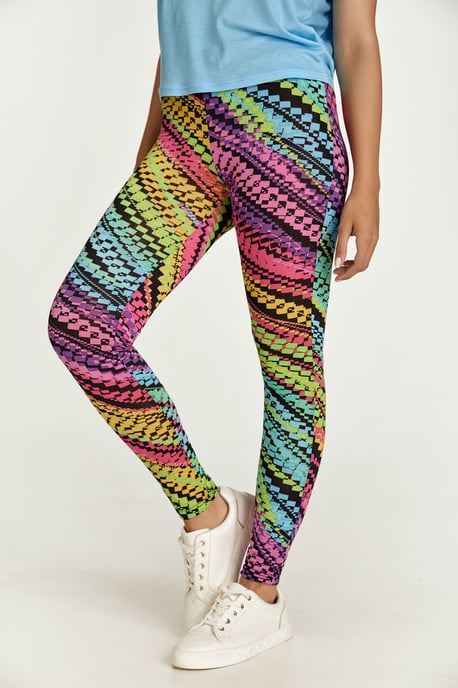 Leggings estampados multicolor lila - Image 4