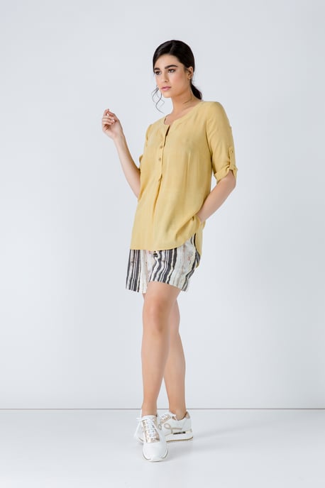 Blusa de aspecto lino - Image 3