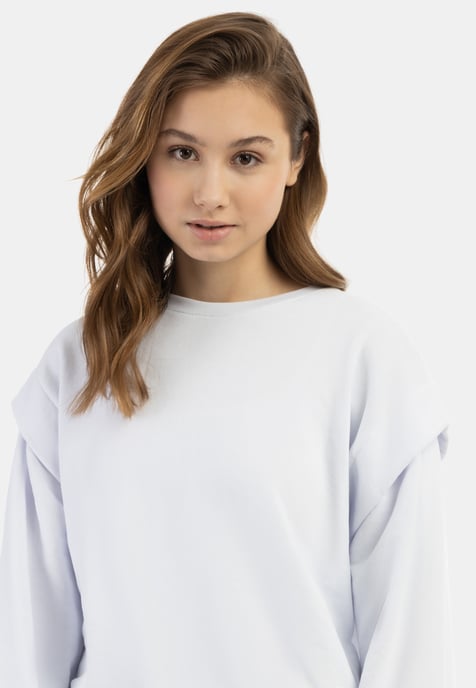 Mymo sweatshirt women white - Image 5