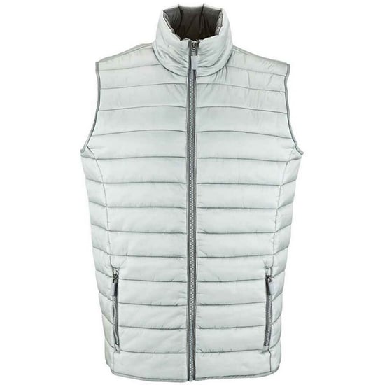 SOLS Mens Wave Lightweight Body Warmer (Metal Grey) - Image 1
