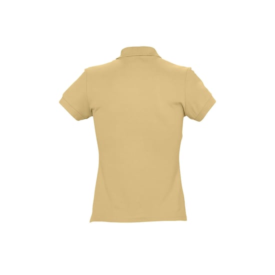 SOLS Womens/Ladies Passion Pique Short Sleeve Polo Shirt (Sand) - Image 2
