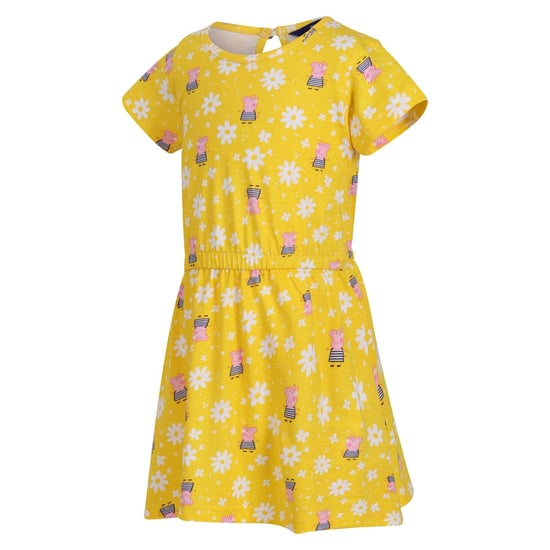 Regatta Baby Girls Peppa Pig Flower Casual Dress (Maize Yellow)