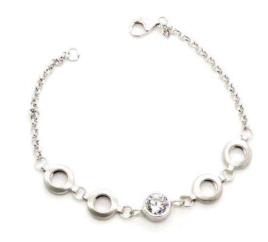 Orphelia Women's 925 Sterling Silver Bracelet - Silver ZA-1008 - Image 4