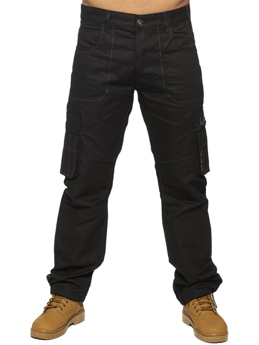 Enzo | Vaqueros de combate para hombre - Negro - Image 2