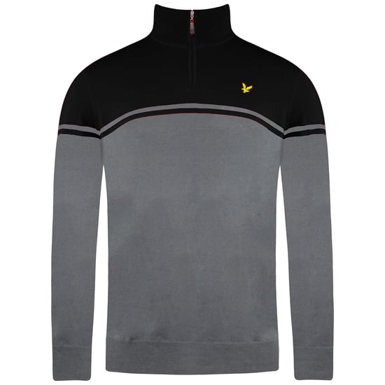 Suéter gris de hombre de golf Lyle & Scott Croft - Image 1
