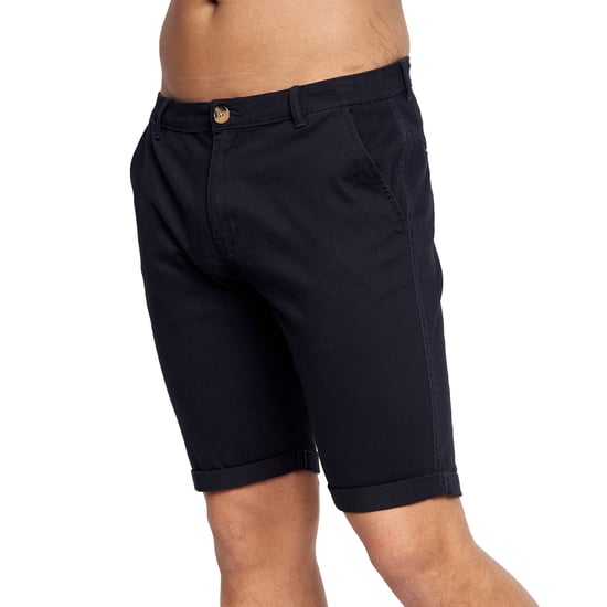 Crosshatch Mens Sinwood Chino Shorts (Navy) - Image 4