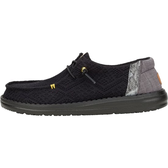 HEYDUDE Wendy Boho Crochet Polyester Women's Black Loafers - Image 5