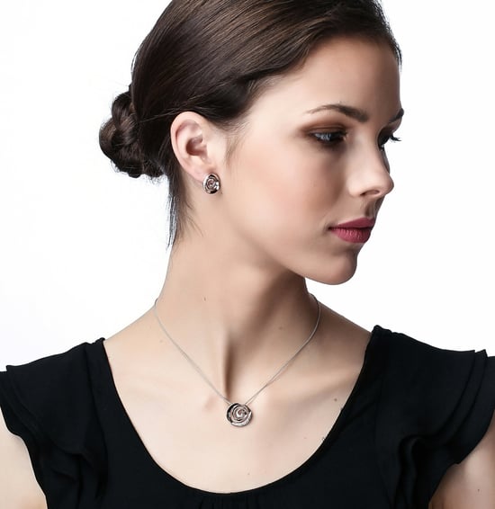 Orphelia 'Cora' Women's 925 Sterling Silver Stud Earrings - Silver ZO-7087