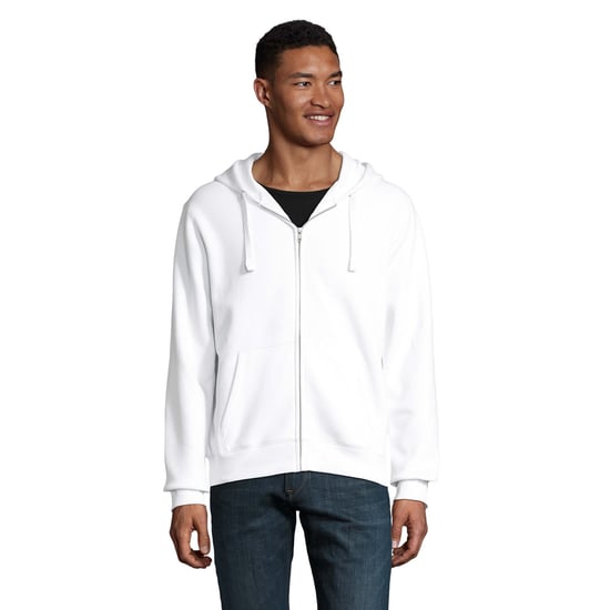 SOLS Mens Spike Full Zip Hoodie (White) - Image 1