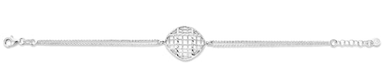 Orphelia 'Lilla' Women's 925 Sterling Silver Bracelet - Silver ZA-7190 - Image 4