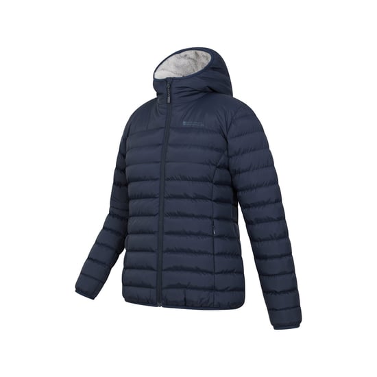 Mountain Warehouse Womens/Ladies Faux Fur Lined Padded Jacket (Navy) - Image 3