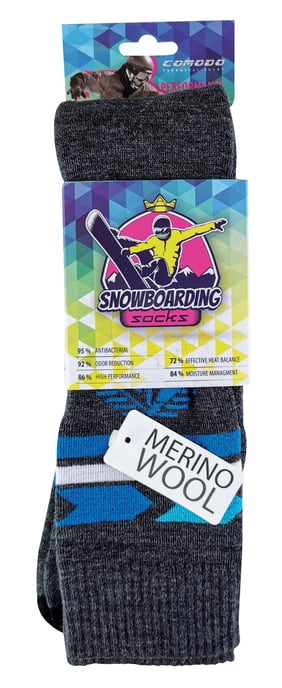 COMODO - Calcetines Técnicos Snowboard | Hombre y Mujer | Hasta la Rodilla Calcetines Largos Deporte al Aire Libre - Image 2