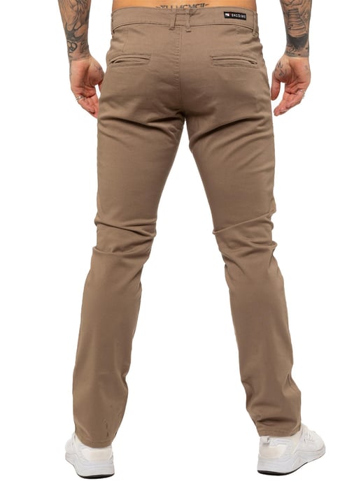 Enzo | Jeans Chino Slim Fit de Stretch para Hombre - Beis - Image 4