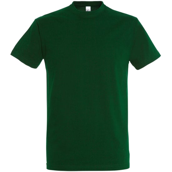 SOLS Mens Imperial Heavyweight Short Sleeve T-Shirt (Bottle Green) - Image 1