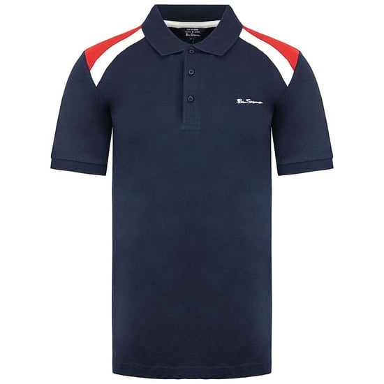 Polo azul marino con logotipo de Ben Sherman para hombre - Image 1