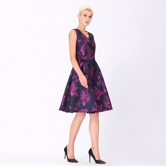 Floral brocade skater dress - Image 2