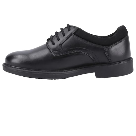Hush Puppies Boys Tommy Leather School Shoes (Black) - Image 3