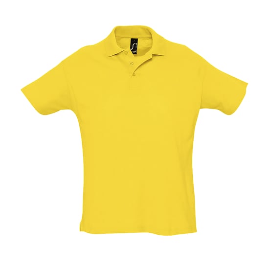 SOLS Mens Summer II Pique Short Sleeve Polo Shirt (Gold) - Image 1