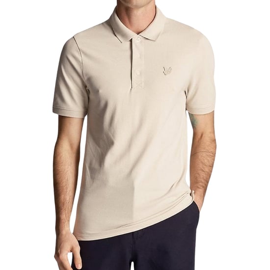 Polo color crema Tonal Eagle de Lyle & Scott - Image 1