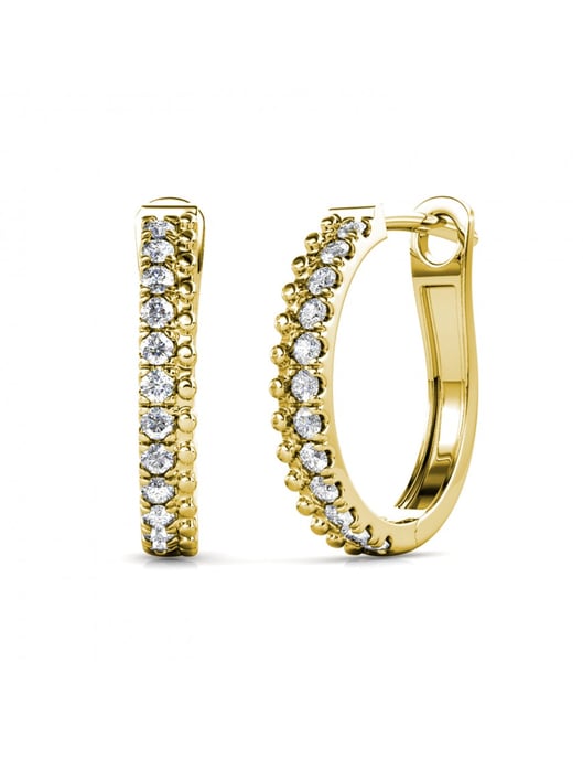 Pendientes Aleah - Oro y Cristal - Image 1
