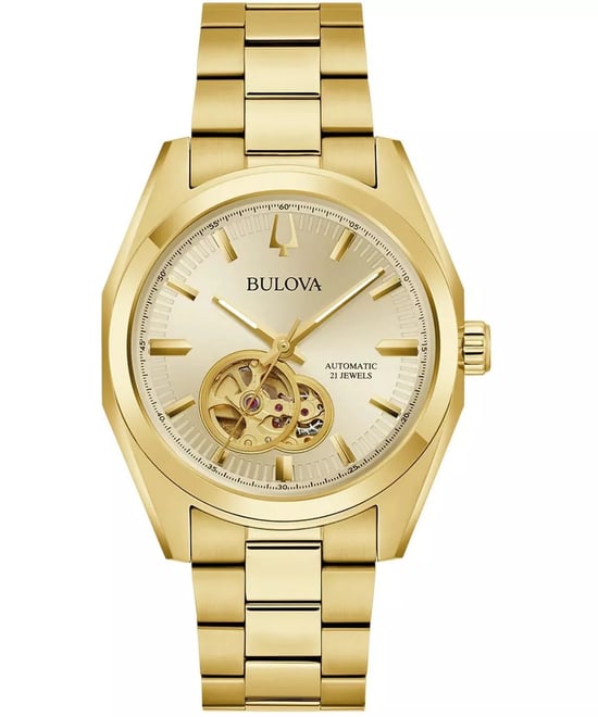 Bulova Surveyor Men's Gold Watch 97A182 - Image 1