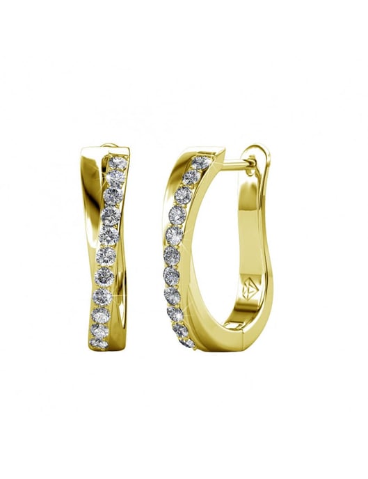 Pendientes Criss - Oro y Cristal - Image 1