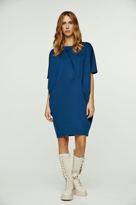 Petrol Batwing Style Punto  di Roma Dress
