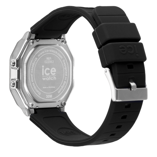 Ice Watch Ice Digit Retro - Black Silver Women's Black Watch 022063 - Image 3
