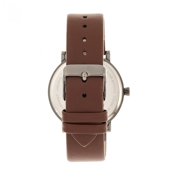 Simplify The 6200 Leather-Strap Watch