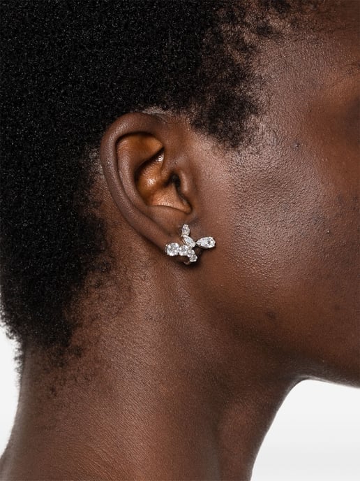 Swarovski 'Matrix' Women's Base Metal Clip Earrings - Silver 5692523 - Image 5