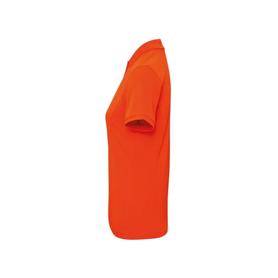 Premier Womens/Ladies Coolchecker Plus Polo Shirt (Orange) - Image 3
