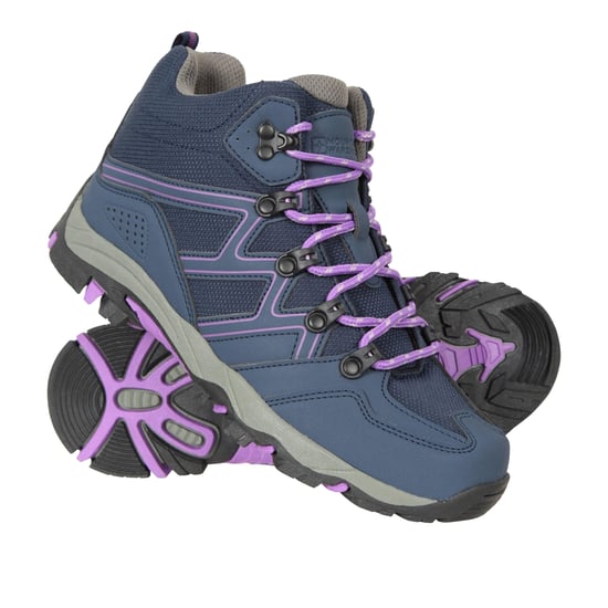 Mountain Warehouse Childrens/Kids Oscar Walking Boots (Purple) - Image 4