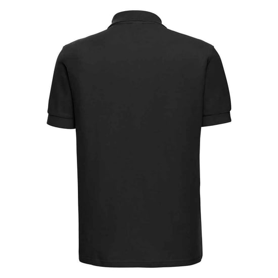 Russell Mens Ultimate Cotton Pique Polo Shirt (Black) - Image 2