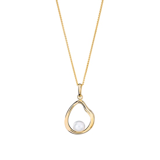 Orphelia 'Baptiste' Women's 925 Sterling Silver Chain with Pendant - Gold ZH-7507/G - Image 1
