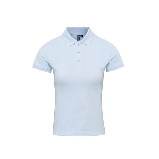 Premier Womens/Ladies Coolchecker Plus Polo Shirt (Light Blue) - Image 1