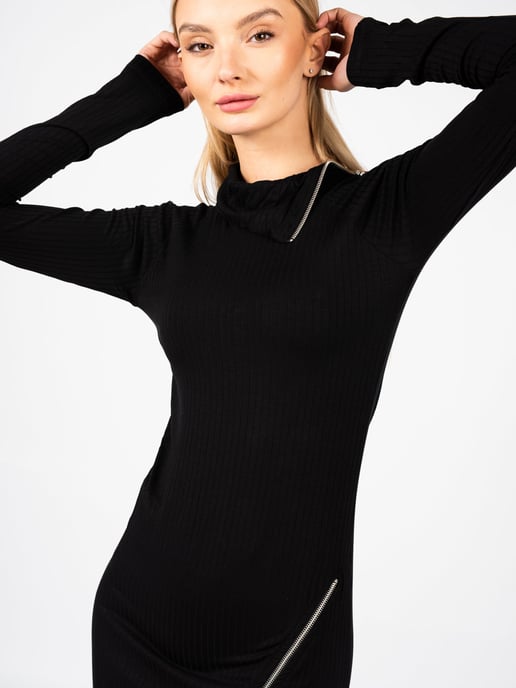 La Haine Inside Us Vestido LW591 de mujer negro - Image 3