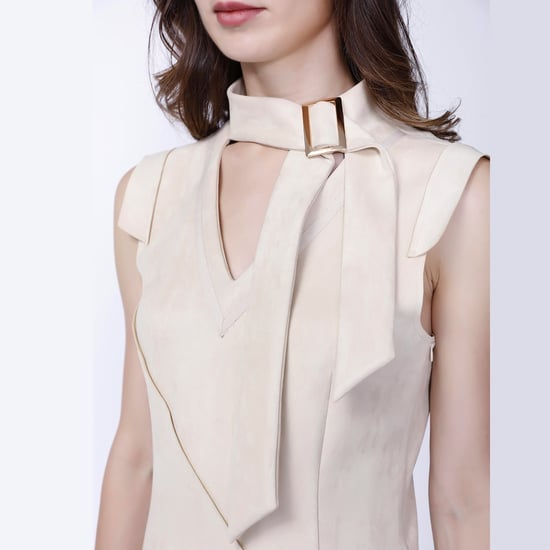 Stretch suede dress - Image 3
