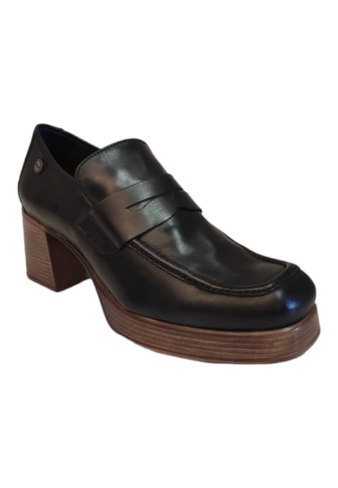 Woman's Monkstrap Shoe Mis Alas color Black