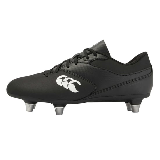 Canterbury Childrens/Kids Phoenix Raze Soft Ground Rugby Boots (Black/White) - Image 3