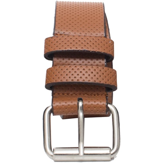 Kruze Mens Tan Cinturón de cuero repujado - Image 1