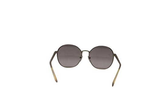 Burberry 3094 Gradient Round Sunglasses in Brown Metal - Image 4