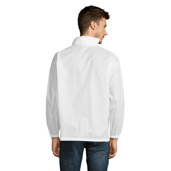 SOLS Unisex Surf Windbreaker Lightweight Jacket (White) - Image 4