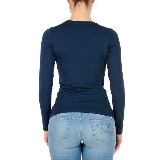 Andrew Charles By Andy Hilfiger Womens LS T-Shirt TS602 031002 Phenix Navy