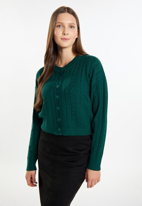 Mymo Cardigan women dark green - Image 3