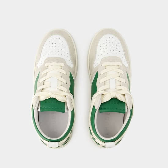 Rhecess Low Sneakers - Rhude - Leather - White/Green