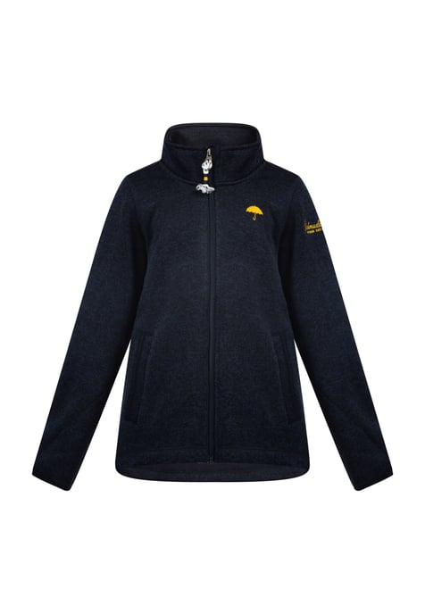 Schmuddelwedda Knitted fleece jacket marine melange - Image 1