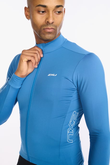 Aero Cycle Long Sleeve Jersey Starling/White Reflective