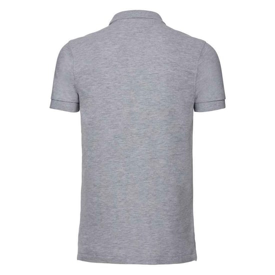 Russell Mens Pique Stretch Polo Shirt (Light Oxford) - Image 2