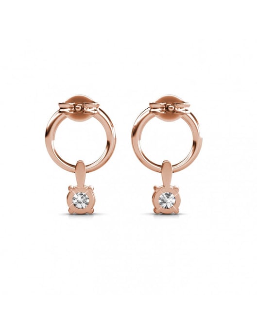 Pendientes Octavia - Oro rosa y cristal - Image 5